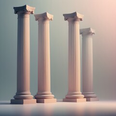 Obraz premium columns of the ancient temple