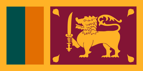Sri Lanka flag background illustration