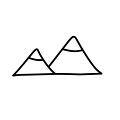 Mountain outline 