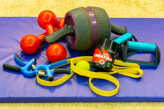 Brazil, April 22, 2024: devices for bodybuilding and calesthenics exercises