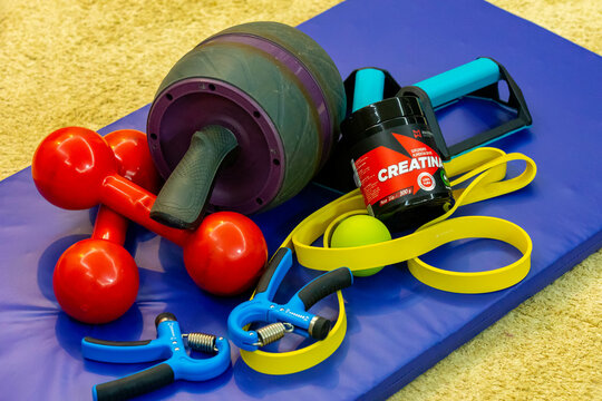 Brazil, April 22, 2024: devices for bodybuilding and calesthenics exercises