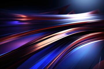 Abstract image featuring dynamic blue and red streaks of light on a dark background, creating a sense of motion and energy.
