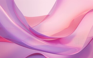 Fototapeta premium Abstract pink and purple flowing shapes creating a smooth, wavy texture.