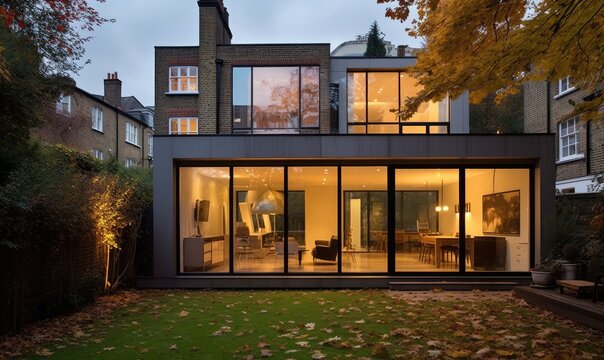 Modern rear extension to a residential property