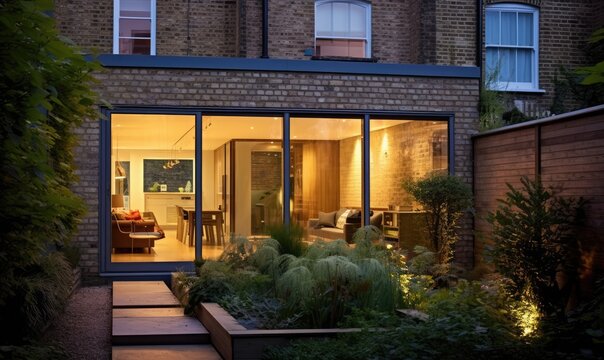 Modern rear extension to a residential property