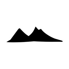 Mountain silhouette icon