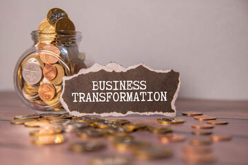 BUSINESS TRANSFORMATION Two Businessman working