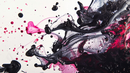 Stylish liquid background with ink