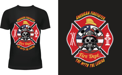 Firefighter T-Shirt Design