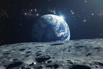 A View of Earth From the Moon