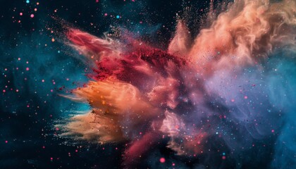 Colorful Explosion in Space
