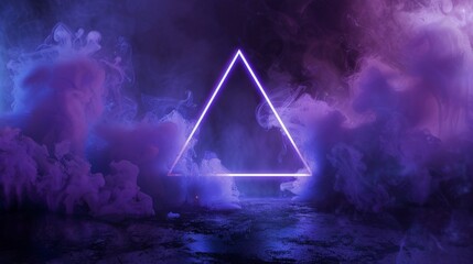 Triangle in the Middle of a Purple Sky