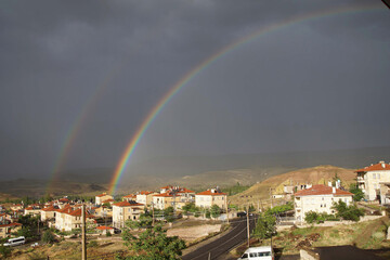 Naklejka na ściany i meble Evening rainbow over Mustafapasha