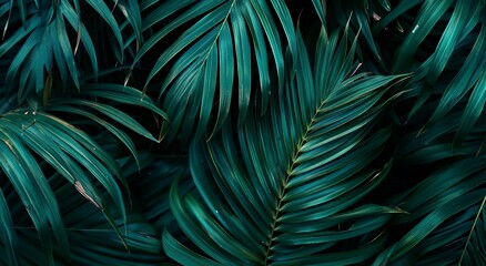 Fototapeta premium Close Up of Palm Tree Leaves