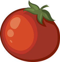tomato, ingredients for pizza. illustration on transparent, png