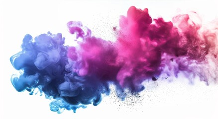 Colored Ink Mixing With Water