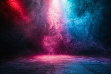 Group of Colorful Smokes Floating in the Air - obrazy, fototapety, plakaty