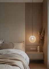 Bedroom With Bed, Nightstands, and Lamps