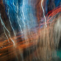 abstract blurred background with light trails
