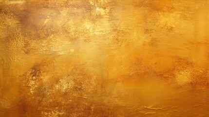 Abstract shiny golden grunge texture in hand painted style for background.