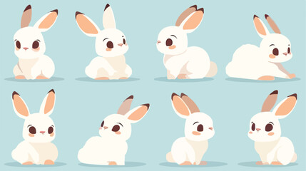 Rabbit vector for logo or iconclip art drawing Eleg