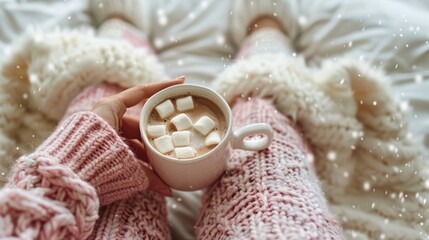 Person Holding a Cup of Hot Chocolate