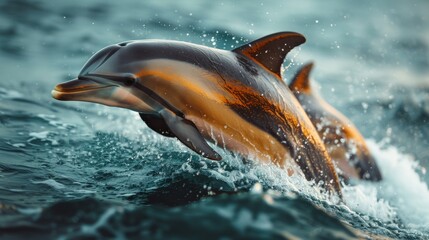 Dolphin Jumping Out of the Water