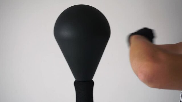 Powerful Punch on Speedball Training
