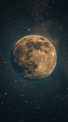 Fototapeta premium Blue Moon Over Mountain Range