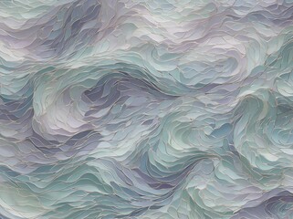 Obraz premium Mesmerizing array of swirling patterns dominates visual field, evoking sense of fluid motion, ethereal beauty. Intricate dance of colors, ranging from deep blues to soft purples, gentle greens.