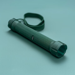 Functional Deep Black Utilitarian Rubber Grip Flashlight &ndash; Reliable in Any Emergency