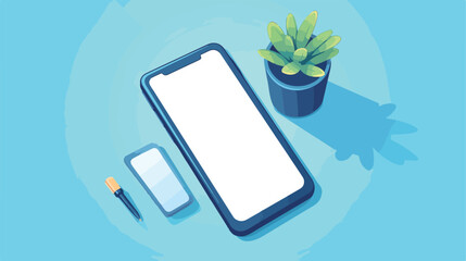 Realistic mockup template phone for your project vi