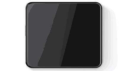 Realistic smartphone mockup with black screen isola