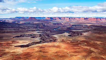 Fototapeta na wymiar Beautiful valley in the Utah Canyonland park