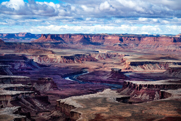 Beautiful valley in the Utah Canyonland park