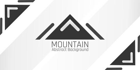 abstract mountain background with geometric shapes