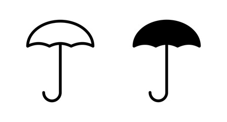 umbrella icon vector isolated on white background. Umbrella vector icon