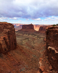 Beautiful valley in the Utah Canyonland park