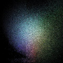 An abstract iridescent grainy grunge texture background image.