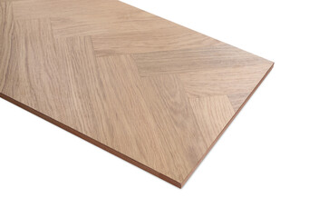 Sample of wooden flooring isolated on white