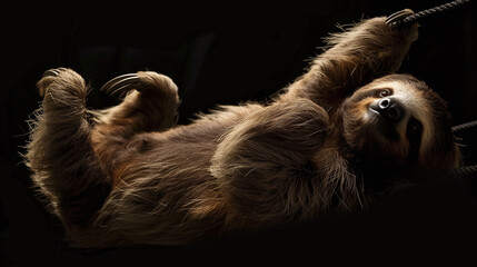 Obraz premium Hanging Sloth, Gentle Gaze