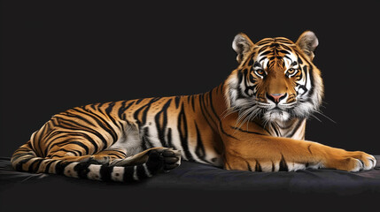 Majestic Tiger, Graceful Pose