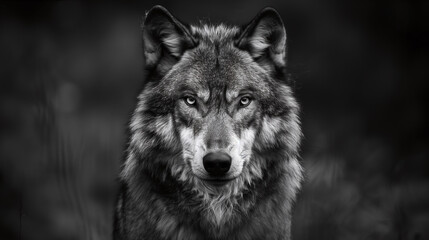 Wolf Stare, Black and White