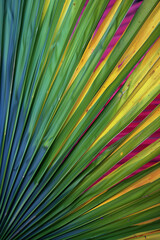 Obraz premium Multicolored palm leaf texture wallpaper background