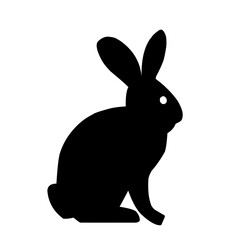 Black bunny silhouette collection, Various bunny poses isolated on white background. Ideal for Easter, pet themes, Creative designs, Minimalist rabbit vector, Modern elegance.