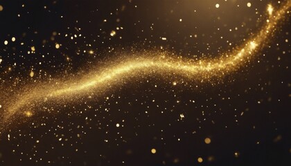 'glitter trail confetti shine sparks Gold Golden glowing comet tail glittering particles sparkling...