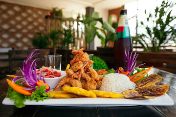 Delicious breaded shrimp dish