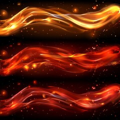 Obraz premium abstract background with glowing lines