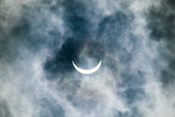 Eclipse over Houston, Texas. April 2024