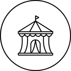 Circus Tent Icon